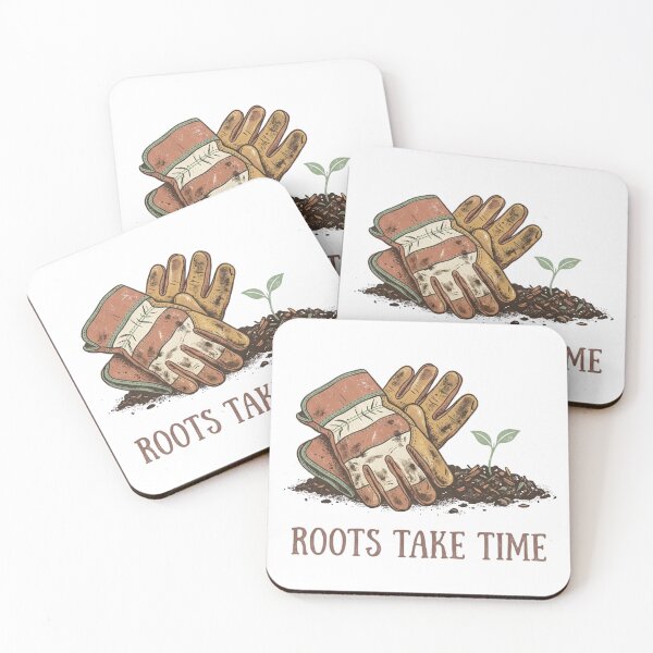 Item preview, Vintage Gardening Gloves Roots Take Time Art designed and sold by Sanan Israyilli.