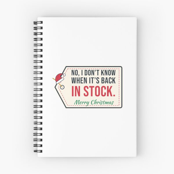 Item preview, Back in Stock? Funny Retail Worker Christmas Cashier designed and sold by Diya & Dot.