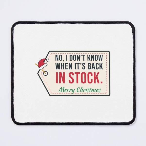 Item preview, Back in Stock? Funny Retail Worker Christmas Cashier designed and sold by Diya & Dot.