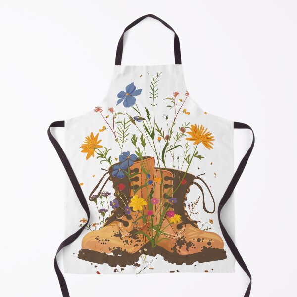 Item preview, Colorful wildflowers in hiking boots designed and sold by Artdavesalzburg.