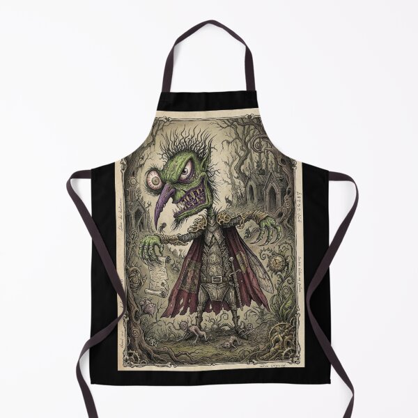 Item preview, Ilustración de terror del duende espeluznante: El duende pícaro designed and sold by Vintage Designs +.