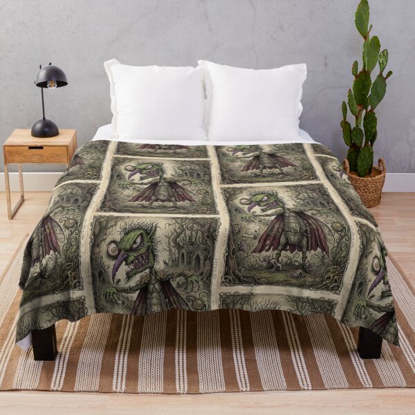 Item preview, The Creepy Goblin rogue horror illustration designed and sold by Vintage Designs +.