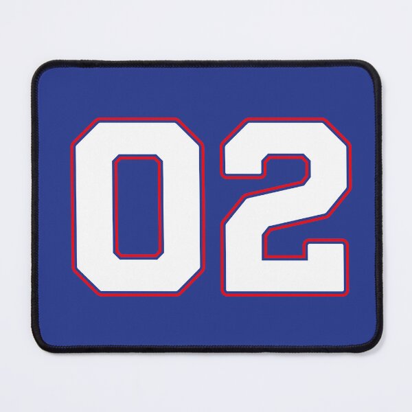 Item preview, 02 | Jersey Number 02 | Shirt Number 02 (White / Red) designed and sold by STUDIO-72.