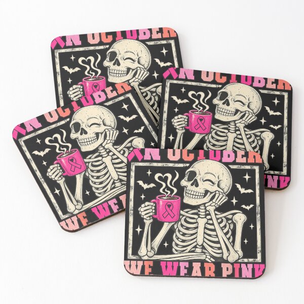 Item preview, Breast Cancer Awareness Skeleton October Pink designed and sold by otaku.edwardj.