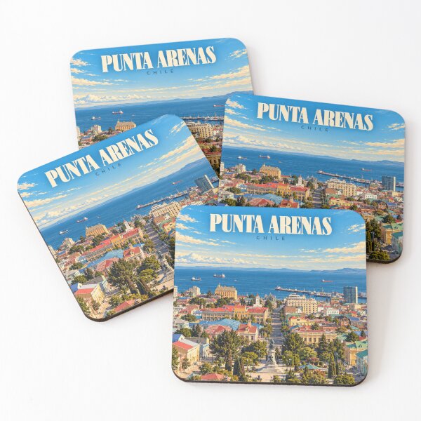 Item preview, Punta Arenas Vintage Patagonian City Art designed and sold by MichaeIRellov.