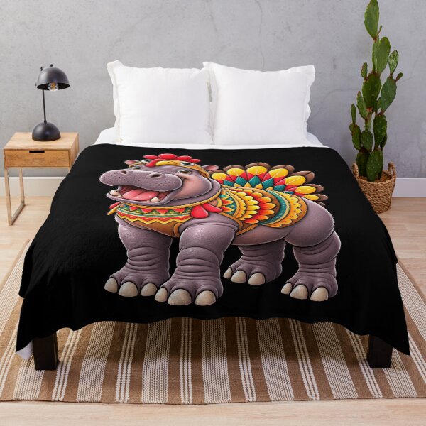 Item preview, Funny Hippopotamus Turkey Costume Thanksgiving Zoo designed and sold by rafaeltto.