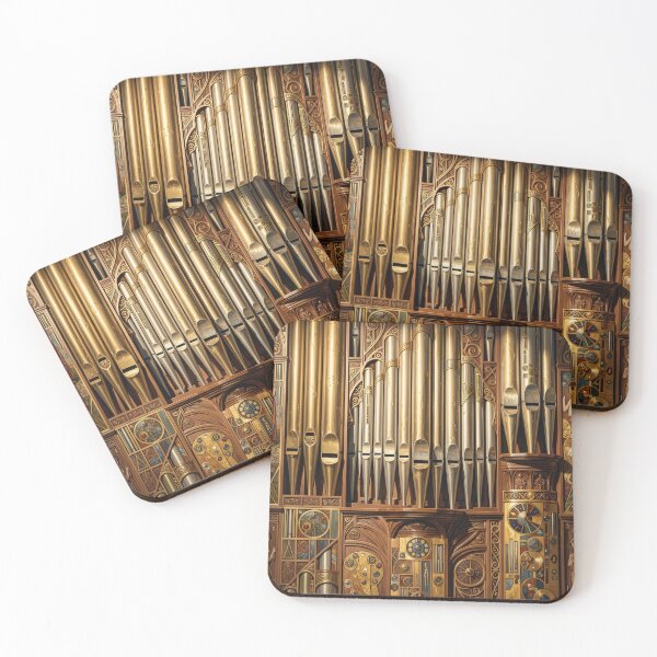 Item preview, Pipe Organ Steampunk AI Illustration designed and sold by pinkal.
