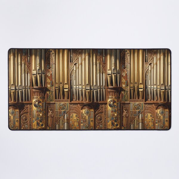 Item preview, Pipe Organ Steampunk AI Illustration designed and sold by pinkal.