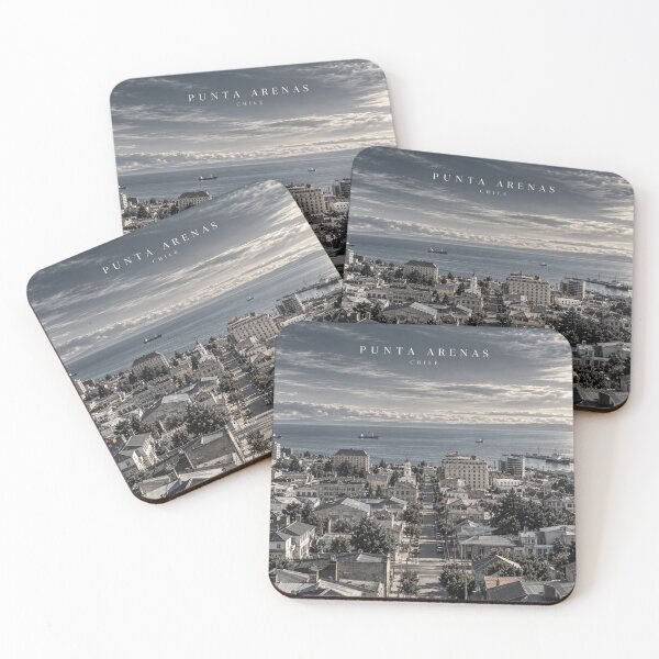 Item preview, Punta Arenas Cinematic Monochrome Patagonian Artwork designed and sold by MichaeIRellov.