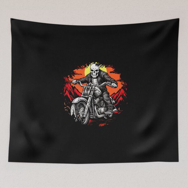 Item preview, Skeleton Motorcycle / Motorcyclist Skull designed and sold by Soulskier.
