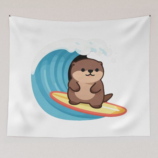 Item preview, Tropical Surfer Otter designed and sold by Arc2020.