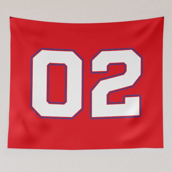 Item preview, 02 | Jersey Number 02 | Shirt Number 02 (White / Blue) designed and sold by STUDIO-72.