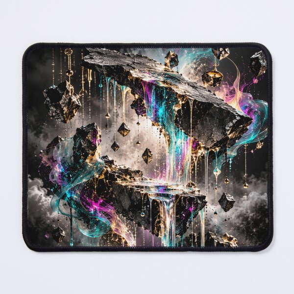 Item preview, Fractured Reality - Surreal Neon Dreamscape Art designed and sold by Personiq Kaleido.