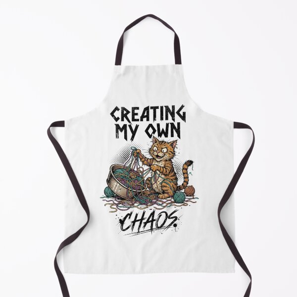 Item preview, Funny Cat Creating My Own Chaos Yarn Art designed and sold by Sanan Israyilli.