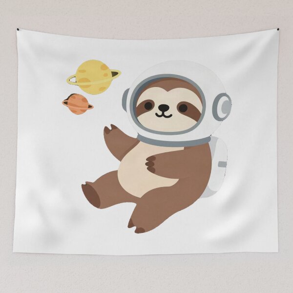 Item preview, Cosmic Sloth Stargazing Astronomy Art designed and sold by Arc2020.