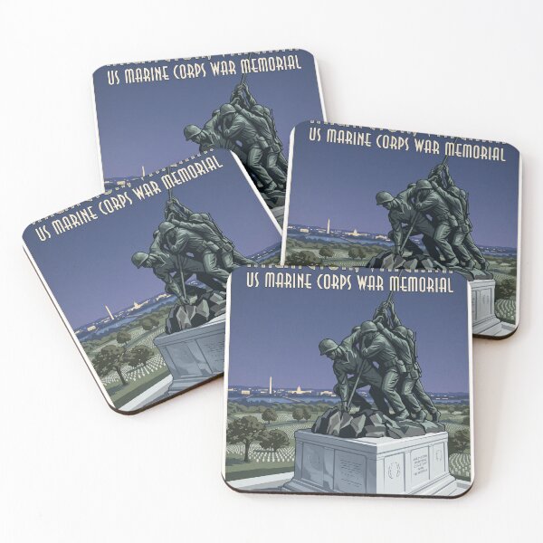 Item preview, US Marine Corps War Memorial — Honor the Fallen designed and sold by Bad-Decisions-Designs.