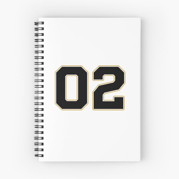Item preview, 02 | Jersey Number 02 | Shirt Number 02 (Black / Gold) designed and sold by STUDIO-72.