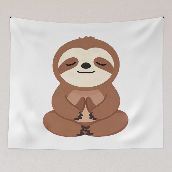 Item preview, Zen Meditation Sloth Yoga Art designed and sold by Arc2020.