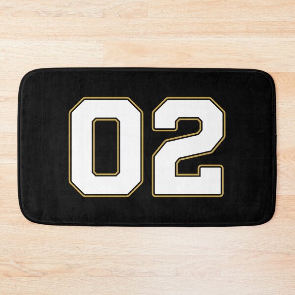 Item preview, 02 | Jersey Number 02 | Shirt Number 02 (White / Gold) designed and sold by STUDIO-72.