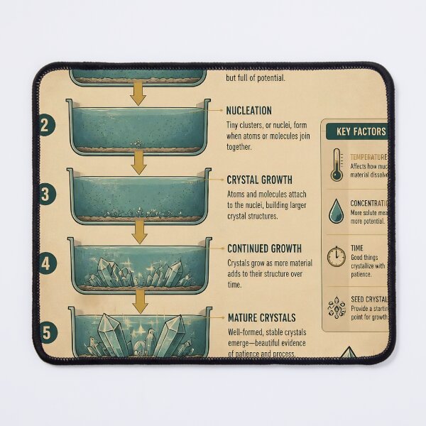 Item preview, Crystal Formation Science Infographic Poster designed and sold by JC Art Creations.