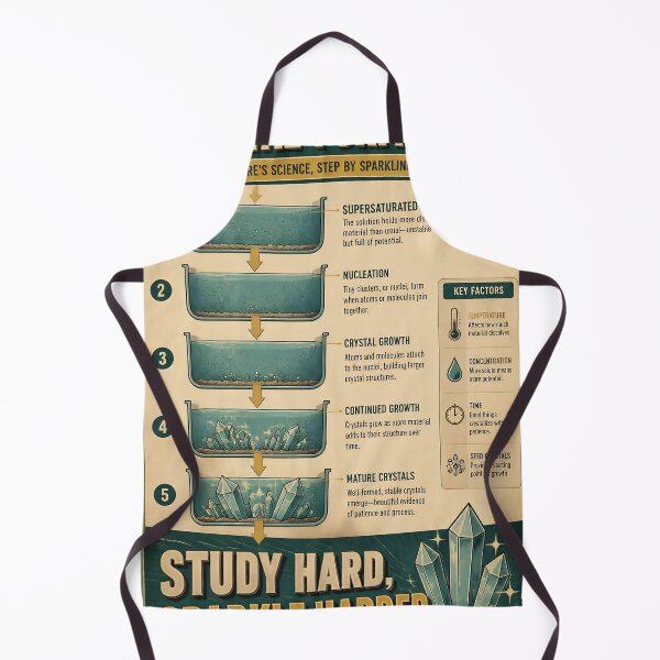 Item preview, Crystal Formation Science Infographic Poster designed and sold by JC Art Creations.