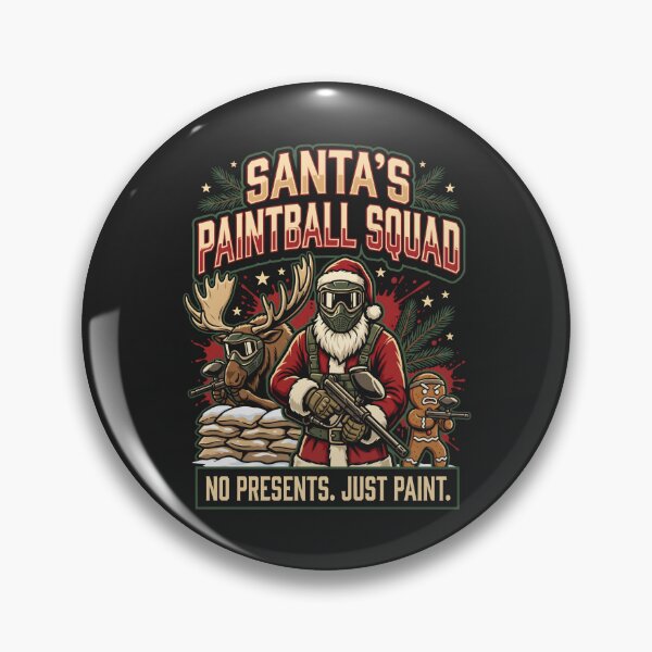 Item preview, Santa Paintball Squad Christmas designed and sold by SplashTastic.
