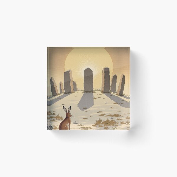 Item preview, Sunrise over the Standing Stones, Solstice Hare designed and sold by GildedFolio.