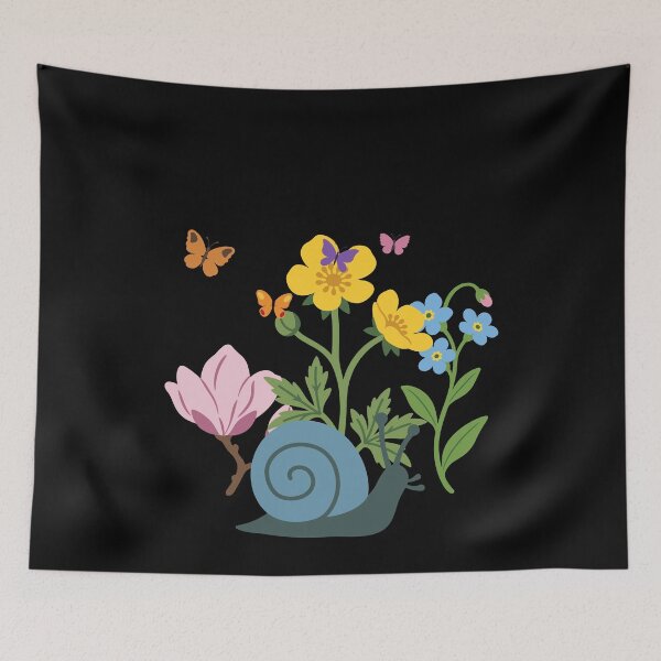 Item preview, Snail Flowers Children's Design designed and sold by Sir-Freaky.
