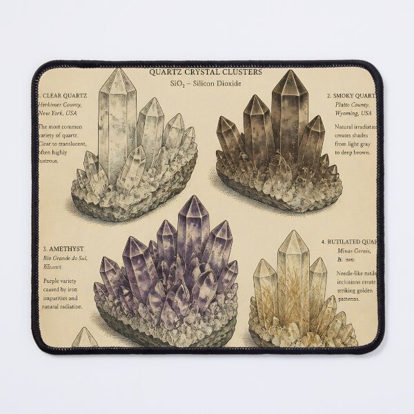 Item preview, Vintage Quartz Crystal Field Guide designed and sold by JC Art Creations.