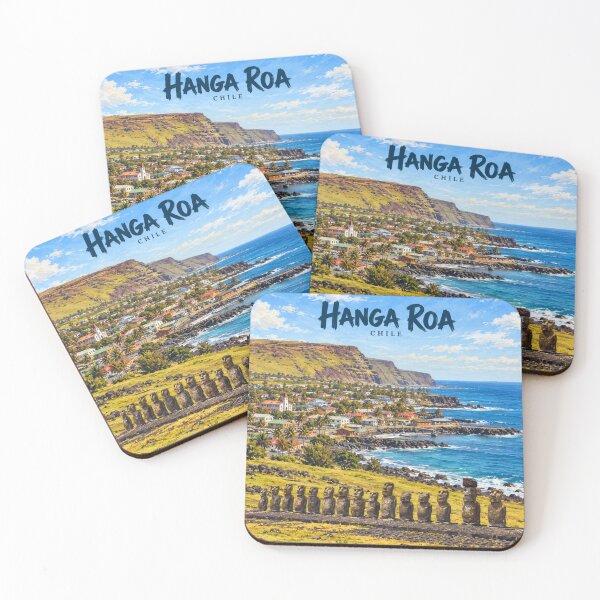 Item preview, Hanga Roa Painterly Rapa Nui Impression designed and sold by MichaeIRellov.