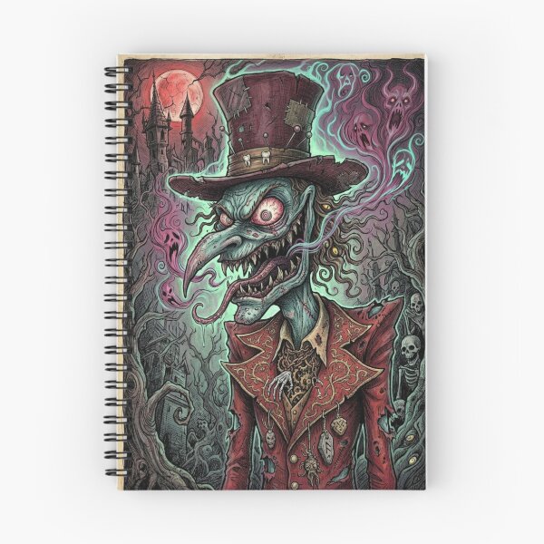 Item preview, Ringmaster of the dark and possessed horror illustration art  designed and sold by Vintage Designs +.