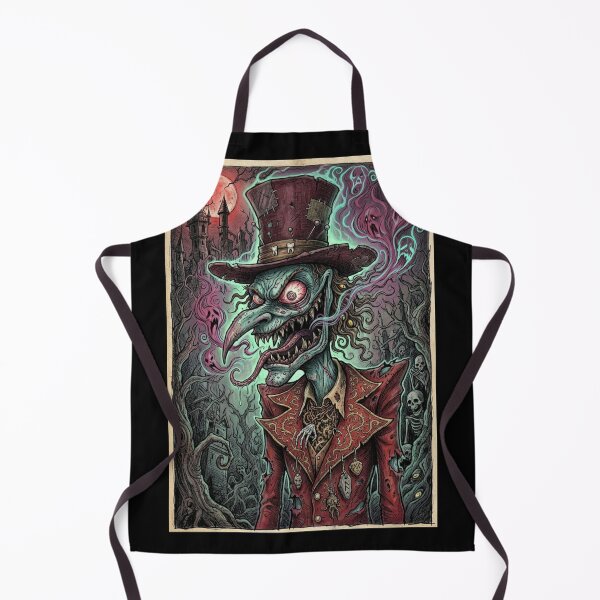 Item preview, Ringmaster of the dark and possessed horror illustration art designed and sold by Vintage Designs +.