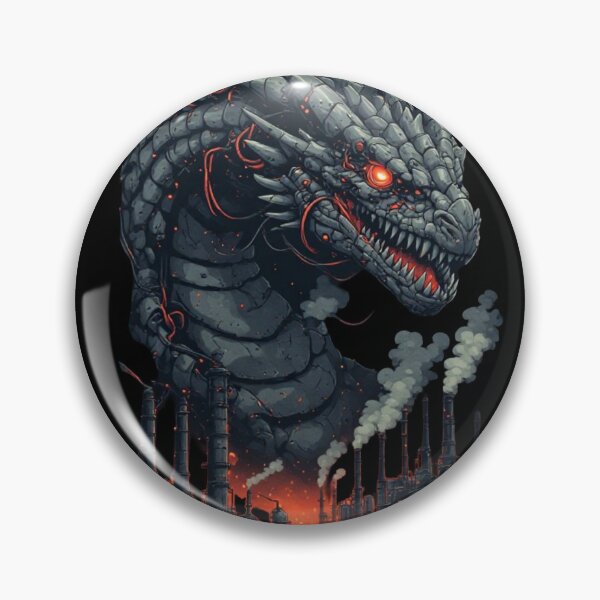 Item preview, Cyber dragon in the dystopian refinery designed and sold by KinoDesign.