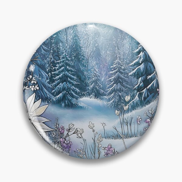 Item preview, Winter landscape. Floral pattern. designed and sold by MagelliShop.
