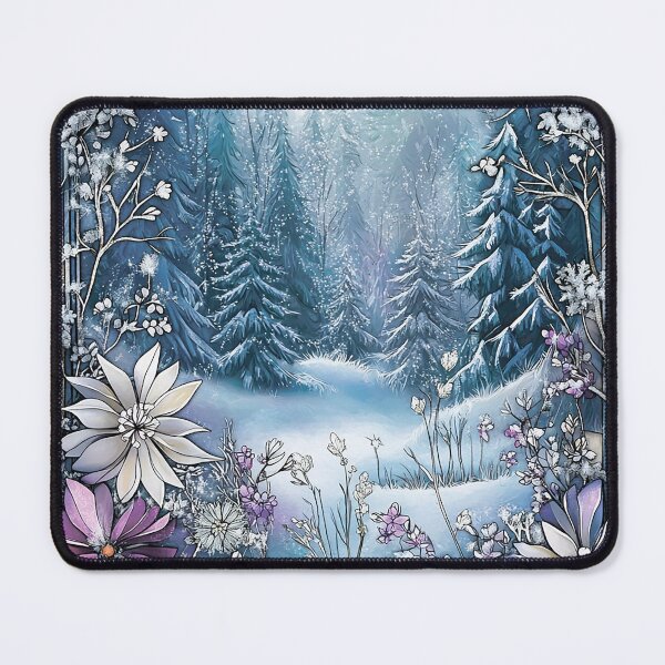 Artikelvorschau, Winterlandschaft. Blumenmuster. entworfen und verkauft von MagelliShop.