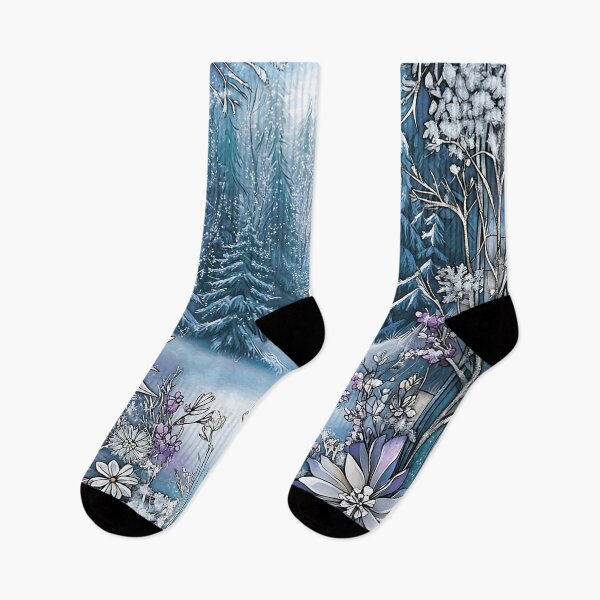 Item preview, Winter landscape. Floral pattern. designed and sold by MagelliShop.