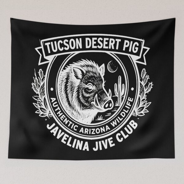 Item preview, Cerdo del desierto de Tucson - Vintage Javelina Arizona Wildlife designed and sold by Art-Arcade6.