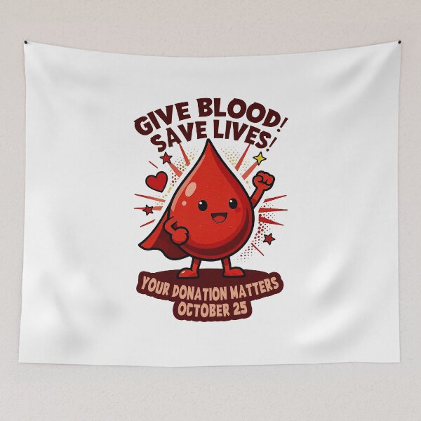 Item preview, Give blood - Save Life! designed and sold by MC Art Studio.