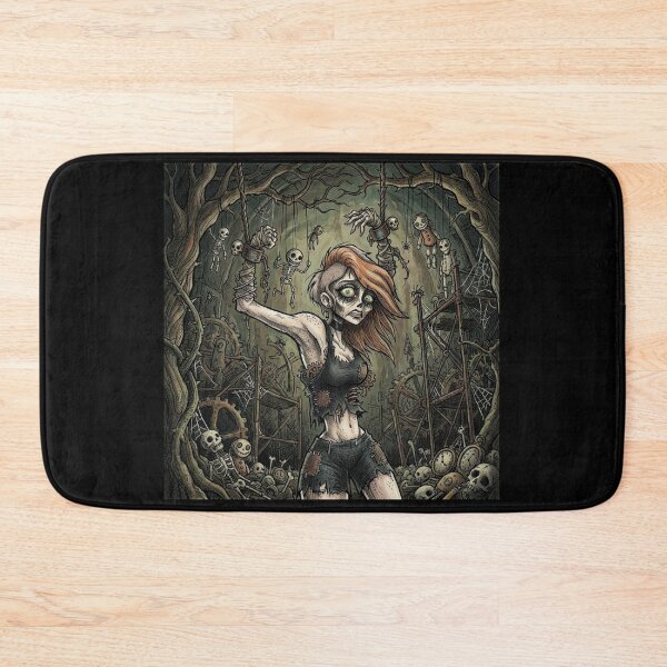 Item preview, Chained undead zombie Sorceress fantasy art designed and sold by Vintage Designs +.