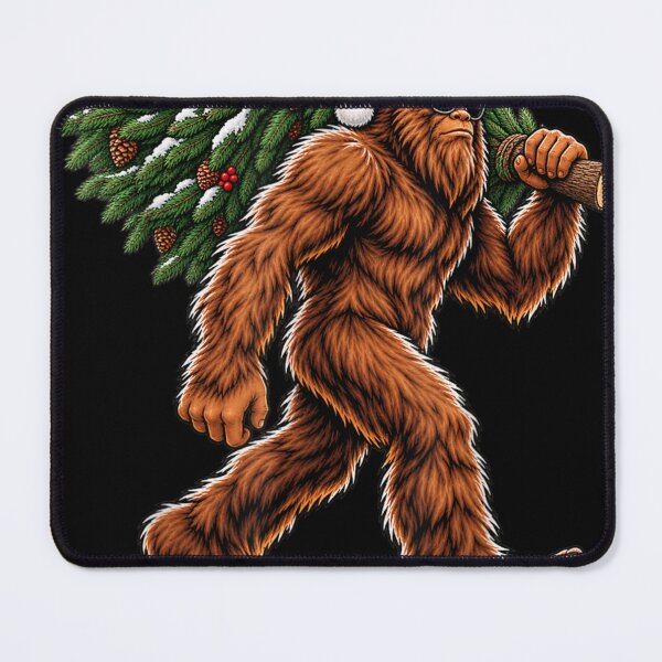 Artikelvorschau, Weihnachtlicher Sasquatch trägt einen Baum entworfen und verkauft von otaku.edwardj.