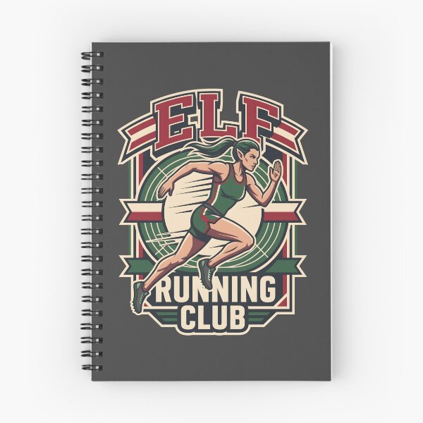 Item preview, Elf Running Club Marathon Track designed and sold by SplashTastic.