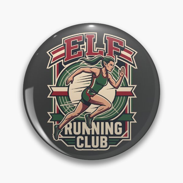 Item preview, Elf Running Club Marathon Track designed and sold by SplashTastic.