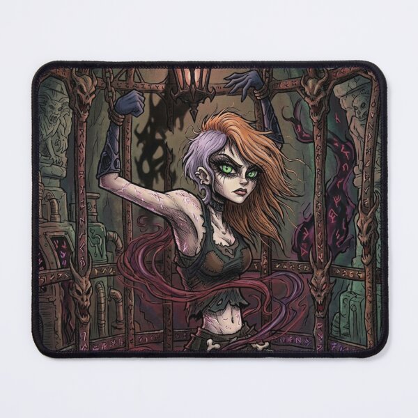 Item preview, Chained Warlock duchess Sorceress fantasy art designed and sold by Vintage Designs +.