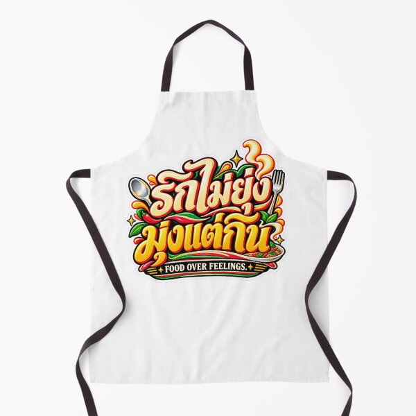Item preview, Food Over Feelings – Funny Thai Food Lover Quote designed and sold by Pali's shop.