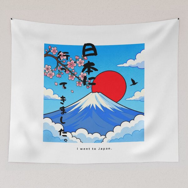 Item preview, I Went to Japan | Pop Art Mount Fuji | Japanese Design designed and sold by JapanMemoir.