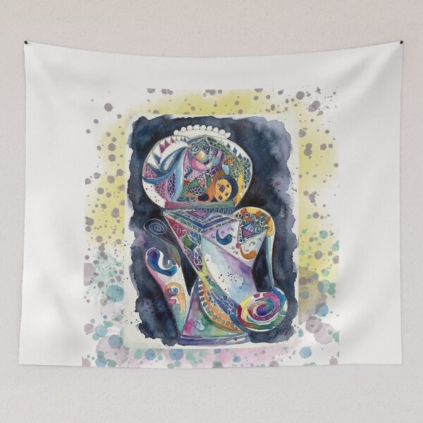 Item preview, Abstract Watercolor Sacred Vessel & Geometric Mosaic designed and sold by Liberarteprint.
