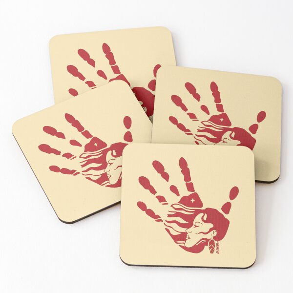 Item preview, Crimson Blood Handprint Dark Thriller Mystery Horror Art designed and sold by heulwenalvarez.