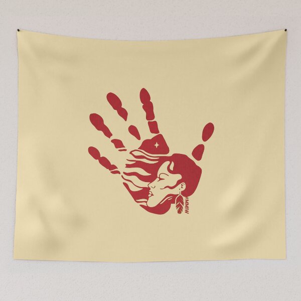 Item preview, Crimson Blood Handprint Dark Thriller Mystery Horror Art designed and sold by heulwenalvarez.