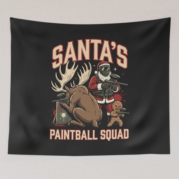 Item preview, Santa Paintball Squad Holiday Action designed and sold by SplashTastic.