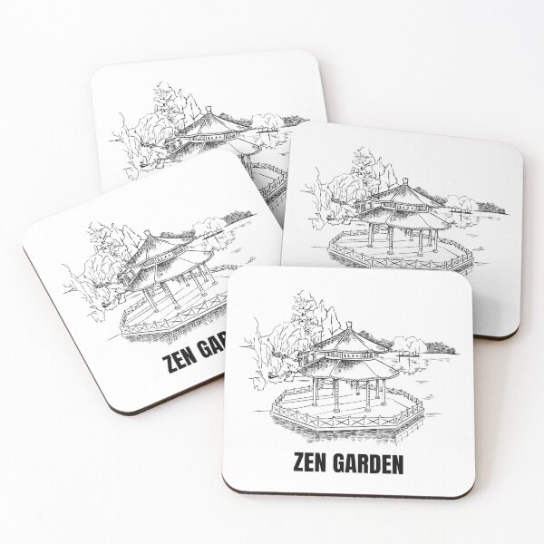 Item preview, Zen Garden - Peaceful Pavilion Design designed and sold by walbayzon.